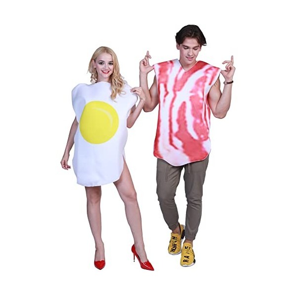 thematys Costume alimentaire déguisement de partenaire | Milk & Cookie | Cartes à jouer | Chocolat | Hommes | Femmes | Carnav