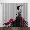Enfunt-Home - Anime Rideaux Chambre,Impression 3D Rideau Occultant Oeillets Ensemble Lot de 2 Rideaux Occultants