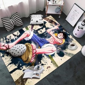 ICASSE Tapis Anime antidérapant épais doux grande taille dessin animé tapis pour chambre à coucher, salon, dortoir, 120 x 180