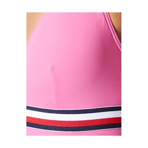 Tommy Hilfiger Triangle One Piece Rp Maillot de Bain Une Pice, Radiant Pink, S Femme