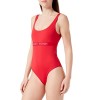 Tommy Hilfiger Maillot de Bain Femme One Piece À Découpes, Rouge Primary Red , M