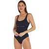 Tommy Hilfiger Maillot de Bain Femme One Piece À Découpes, Rouge Primary Red , M