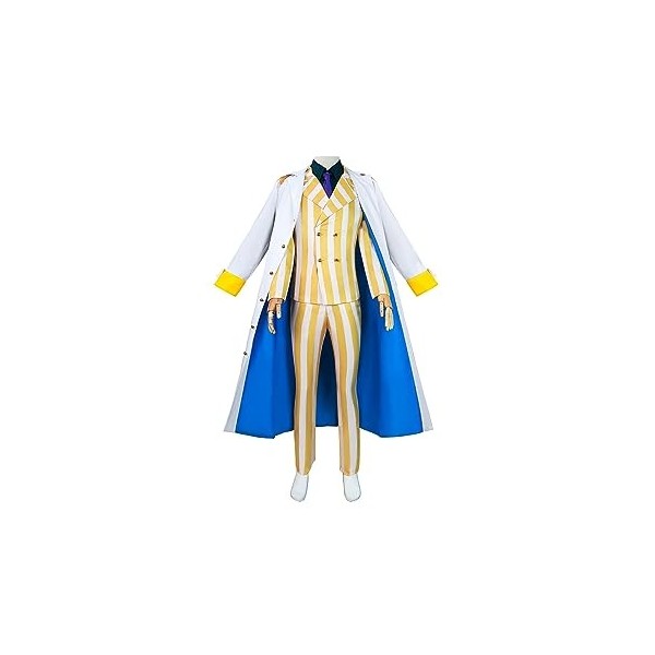 Alleyon Kizaru Tenue de cosplay Marine Vice Amiral Uniforme Anime Costume S