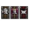 Poster One Piece Wanted Mihawk Crocodile Doflamingo - Impression sur toile - Affiches dœuvres dart - Esthétique - 60 x 90 c