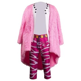 Alleyon Donquixote Doflamingo Cosplay Anime Costume Doffy Deguisement Doflamingo Cape L