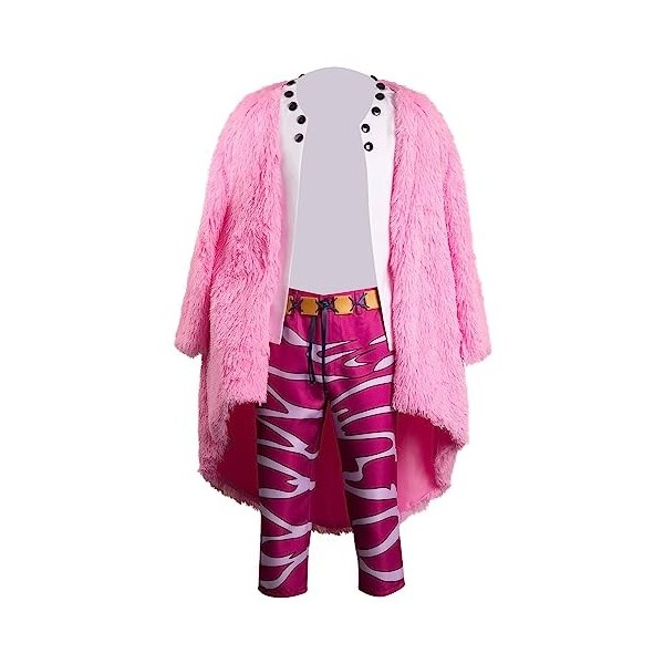 Alleyon Donquixote Doflamingo Cosplay Anime Costume Doffy Deguisement Doflamingo Cape L