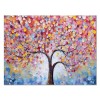 JOSUE Arbre De Vie Tableau Decoration Murale Salon En Toile, Arbre Abstrait Mauve rose Tableau Affiche Murale ImpriméS DArt 