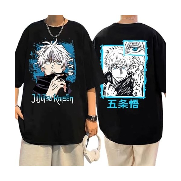 MDEM Anime Jujutsu Kaisen Fushiguro Toji Graphic Tshirt Men Fashion Cotton T Shirts Male Manga Loose Harajuku Short Sleeve T-