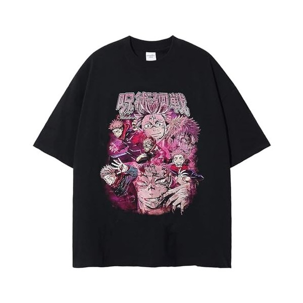 MDEM Anime Jujutsu Kaisen Fushiguro Toji Graphic Tshirt Men Fashion Cotton T Shirts Male Manga Loose Harajuku Short Sleeve T-