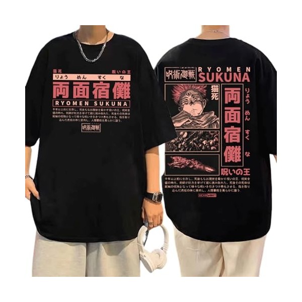 MDEM Anime Jujutsu Kaisen Fushiguro Toji Graphic Tshirt Men Fashion Cotton T Shirts Male Manga Loose Harajuku Short Sleeve T-