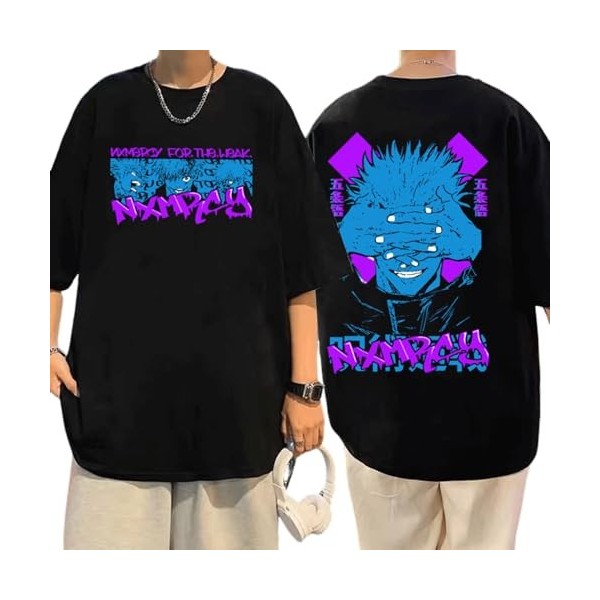 MDEM Anime Jujutsu Kaisen Fushiguro Toji Graphic Tshirt Men Fashion Cotton T Shirts Male Manga Loose Harajuku Short Sleeve T-