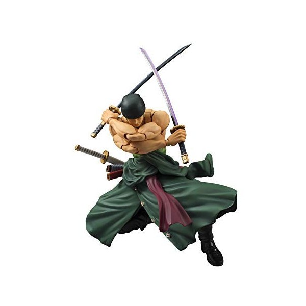 MyrRhe Figurine DAction, Figurine 18 Cm Anime One Piece Roronoa Zoro Monkey D. Ruffy Articulations Mobiles Pvc Figurine Joue