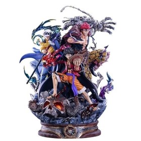 PVC Figurine One- Piece Action Figure Straw Hat Luffy/Law/EustassKid ，Three Captains Battle of Onigashima cter Statue Model G