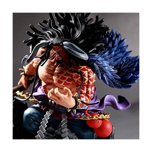 One Piece - Figurine Kaido - En PVC - 19 cm - En PVC - En forme de combat - Figurine de Kaido - Jouet à collectionner - Cadea