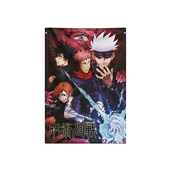 Grupo Erik - Poster Jujutsu Kaisen, Toile Murale Tissu 70 x 100 cm | Poster Manga, Décoration Murale, Kamekono
