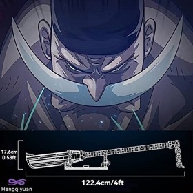 Hengqiyuan Couteau en Blocs de Construction pour Armes One Piece, Katana en Modèle Réduit à Assembler, Épée Cosplay Edward Ne