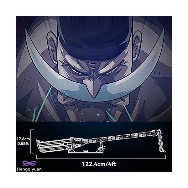 Hengqiyuan Couteau en Blocs de Construction pour Armes One Piece, Katana en Modèle Réduit à Assembler, Épée Cosplay Edward Ne
