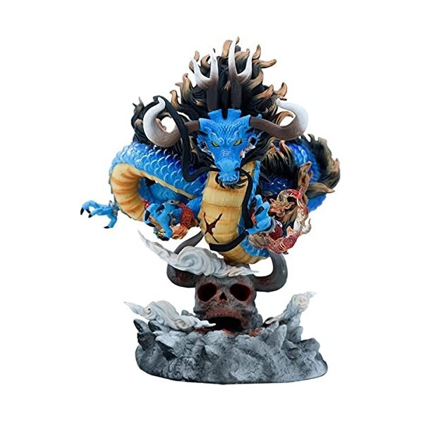 REOZIGN Figure Kaido One Piece, 21cm / 8,3 Pouces Dragon Kaido Figure Brillante PVC Statue Collectibles Toy Ornement