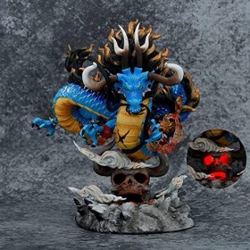 REOZIGN Figure Kaido One Piece, 21cm / 8,3 Pouces Dragon Kaido Figure Brillante PVC Statue Collectibles Toy Ornement