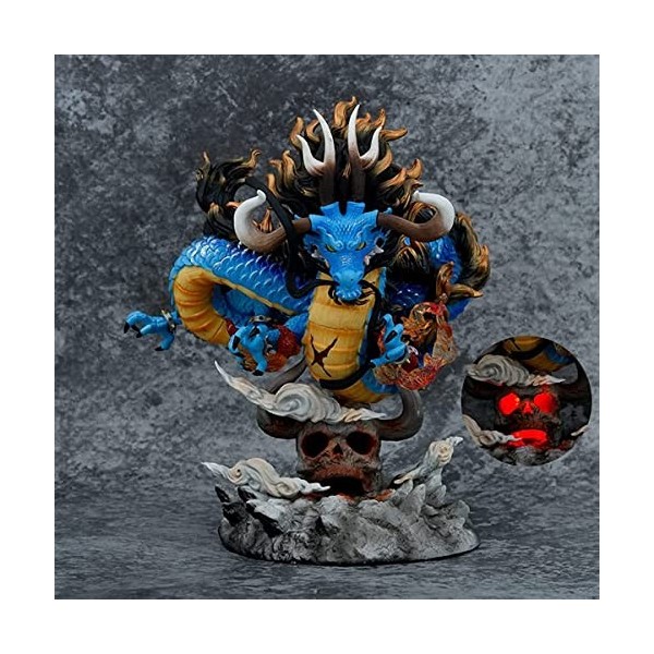 REOZIGN Figure Kaido One Piece, 21cm / 8,3 Pouces Dragon Kaido Figure Brillante PVC Statue Collectibles Toy Ornement