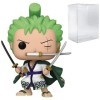 POP One Piece - Figurine en vinyle Roronoa Zoro Funko livrée avec étui de protection compatible , multicolore, 9,5 cm
