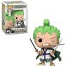POP One Piece - Figurine en vinyle Roronoa Zoro Funko livrée avec étui de protection compatible , multicolore, 9,5 cm