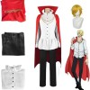 AOKLEY Anime One Piece Deux Ans Sanji Cosplay Costume Avec Perruque, Mariage Cape Veste Pantalon Costumes De Jeu De Rôle, Hal