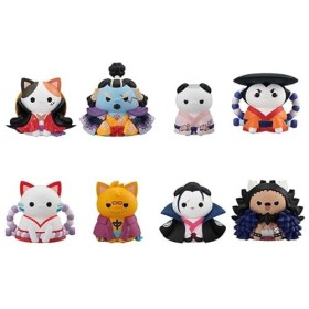One Piece Mega Cat Project Trading Figures NyanPieceNyan! Ver. Luffy and Wano Kuni 3 cm 8 