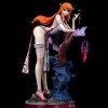 REOZIGN One Piece Figures, Nami Figure Statue 27cm/10.6inch Style Chinois Cheongsam Nami Figure Cartoon Poupée Jouets Anime C
