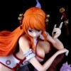 REOZIGN One Piece Figures, Nami Figure Statue 27cm/10.6inch Style Chinois Cheongsam Nami Figure Cartoon Poupée Jouets Anime C