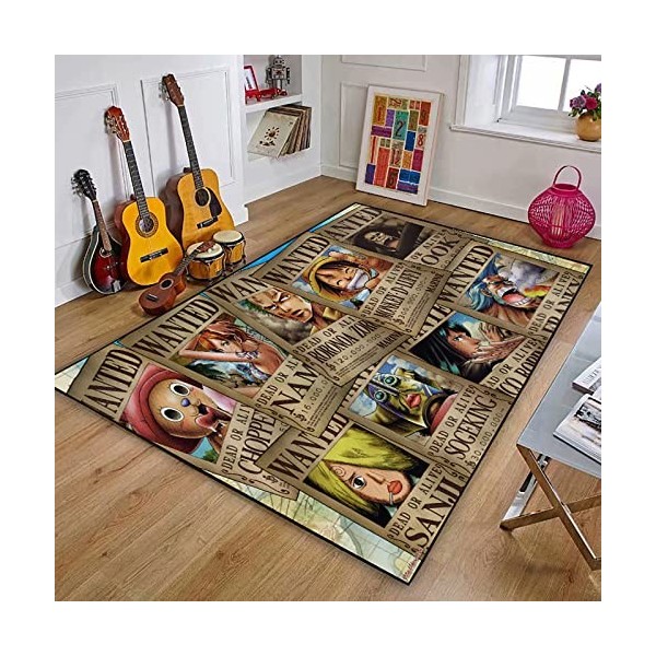 Tapis One Piece Luffy Anime Tapis Tapis De Sol Antidérapant Tapis 3D Tapis Antidérapant Salle À Manger Salon Tapis De Chambre