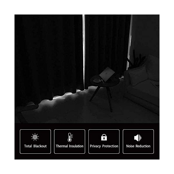 Enfunt-Home - Anime Rideaux Chambre,Impression 3D Rideau Occultant Oeillets Ensemble Lot de 2 Rideaux Occultants