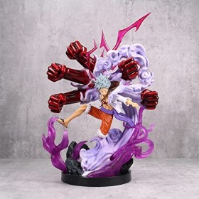Eamily Figurines One Piece, Luffy Figure Statue Grande Taille Fifth Gear Nika Luffy Statue 35cm One Piece Anime Luffy Figure 