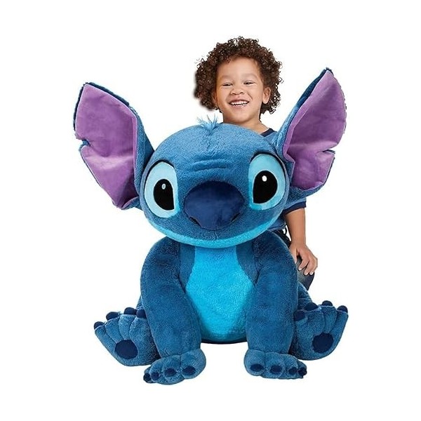 Play by Play Stitch - Peluche en peluche au choix - XXL 70 cm - XXXL 100 cm XXL bleu 