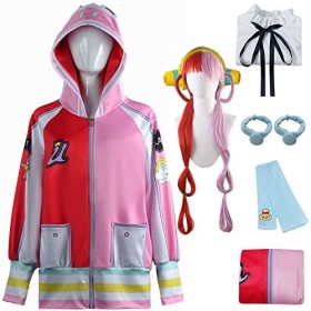 Foanja Uta Déguisement Femmes Cosplay Anime Uniforme Chemise Veste Accessoires Perruques pour Enfant Adulte Dress up Hallowee