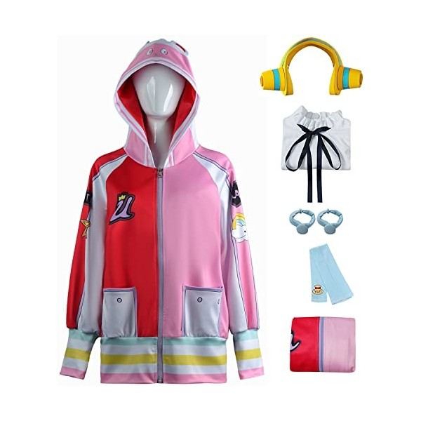 Foanja Uta Déguisement Femmes Cosplay Anime Uniforme Chemise Veste Accessoires Perruques pour Enfant Adulte Dress up Hallowee
