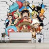papier peint chambre animé ONE PIECE 3D Papier Peint Anime Thème Chambre Salon Étudiant Dortoir Lait Thé Boutique Café Papier