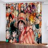 Bfrdollf Ensemble de rideaux occultants pour chambre à coucher, impression 3D, One Piece, rideaux coulissants, opaques pour d