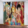 Bfrdollf Ensemble de rideaux occultants pour chambre à coucher, impression 3D, One Piece, rideaux coulissants, opaques pour d