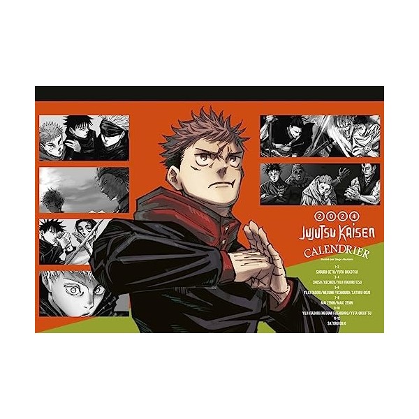 Calendrier Jujutsu Kaisen 2024