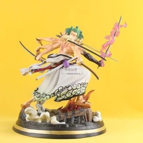 ENFILY One Piece, Roronoa Zoro Figurine Statue 31cm/12.2" Grande Taille One Piece Anime Neuf épées Asura TROIS têtes et six b