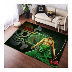 Tapis Antidérapant Moderne Minimaliste Chambre Tapis denfants, Anime One Piece Luffy Salon Tapis avec Support Anti-dérapant 
