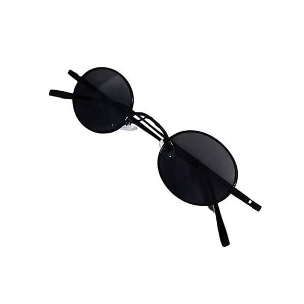 NUWIND Anime Jujutsu Kaisen Cosplay Gojo Satoru Lunettes de Soleil Rondes Lunettes Rétro Noir Accessoires Hommes Femmes Styl
