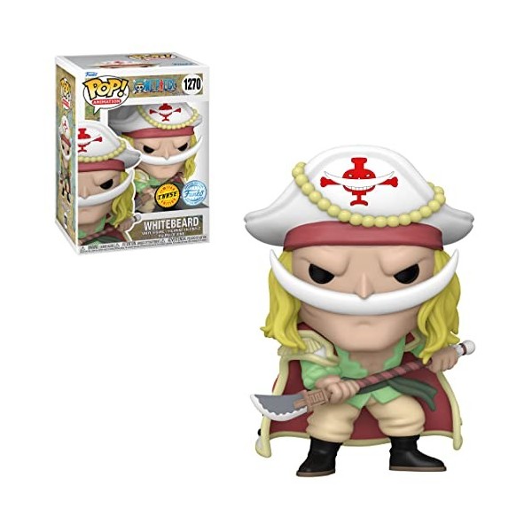 Funko One Piece White beard Chase Exclusive Edition 1278 Wwith Pop Protector