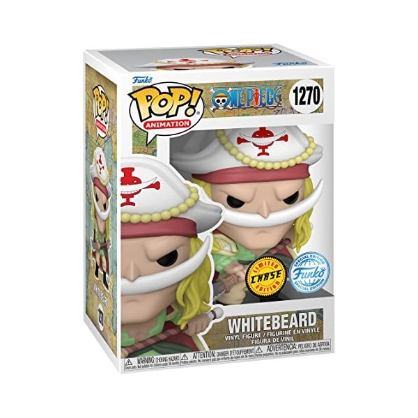 Funko One Piece White beard Chase Exclusive Edition 1278 Wwith Pop Protector