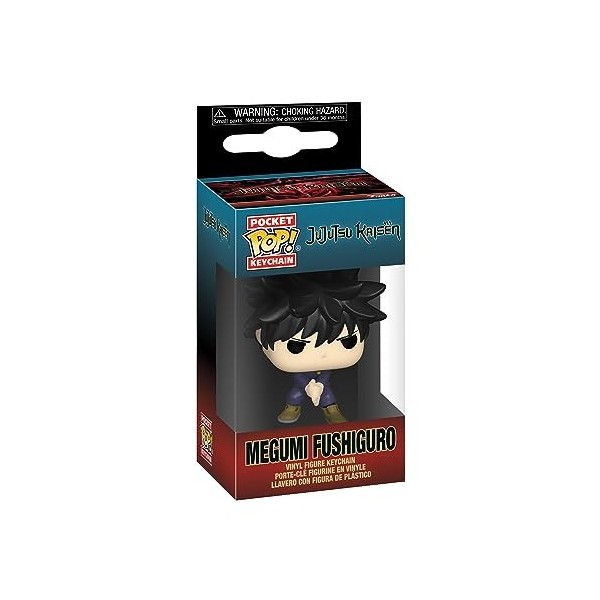 Funko Pop! Keychain: JJK - Megumi Fushiguro - Jujutsu Kaisen - Mini-Figurine en Vinyle à Collectionner Porte-clés Fantaisie -