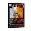 Poster One Piece Wanted Luffy Gear 5 - Impression artistique murale - Peinture murale - Décoration familiale - 50 x 75 cm