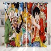 ONE PIECE Anime rideaux occultants isolation thermique chambre décoration de la maison anneau haut oeillet crayon pli Super d