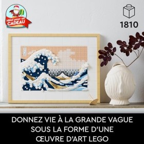 LEGO 31208 Art Hokusai – La Grande Vague, Set de Décoration Murale Japonaise, Tableau Océan, Loisir Créatif pour Adultes de N