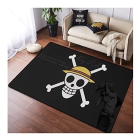 One Piece Luffy Tapis Antidérapant Moderne Minimaliste Chambre Tapis denfants,Peut Être Lavé Ménage Décoration Sauvage Tapis